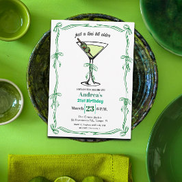 A Tini Bit Older 21st Birthday Party Kaart