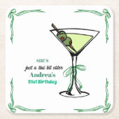 A Tini Bit Older 21st Birthday Party Kartonnen Onderzetters (Voorkant)