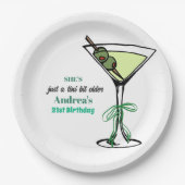 A Tini Bit Older 21st Birthday Party Papieren Bordje (Voorkant)