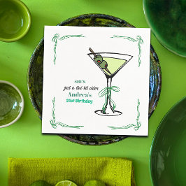 A Tini Bit Older 21st Birthday Party Servet