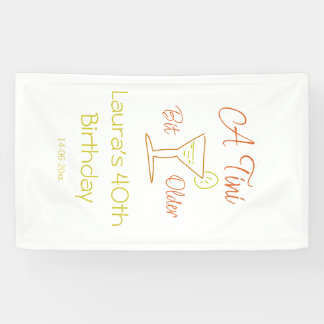 A tini bit older 40th birthday name date martini c spandoek