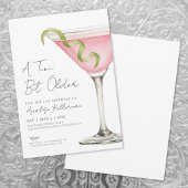 A Tini Bit Older Adult Birthday Party Invitation Kaart