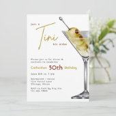A Tini Bit Older Birthday Invitation Kaart (Staand voorkant)