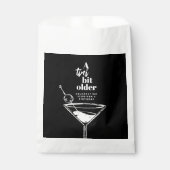 A Tini Bit Older Black Martini Birthday Party  Bedankzakje (Voorkant)