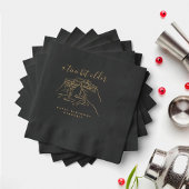 A Tini Bit Older Cheers Martini Birthday Party Folie Servetten