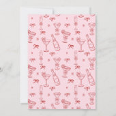 A Tini Bit Older Coquette Cherry Martini Birthday Kaart (Achterkant)