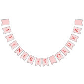 A Tini Bit Older Cute Bow Pink Red Birthday Vlaggetjes (Alle)