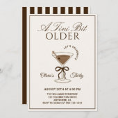 A Tini Bit Older Espresso Martini 30th Birthday Kaart (Voorkant / Achterkant)