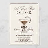 A Tini Bit Older Espresso Martini 30th Birthday Kaart (Voorkant)