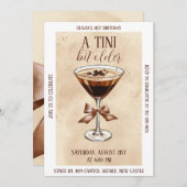 A Tini Bit Older Espresso Martini Birthday Party Kaart (Voorkant / Achterkant)