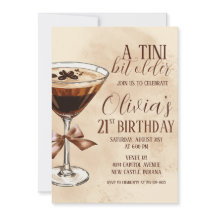 A Tini Bit Older Espresso Martini Birthday Party