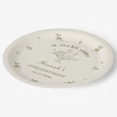 A Tini Bit Older Espresso Martini Bow Birthday Papieren Bordje (Gekanteld)