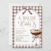 A Tini Bit Older Expresso Martini Birthday Party Kaart (Voorkant)