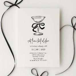 A tini bit older, Hand drawn birthday invitation Kaart