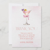 A Tini Bit Older Martini 30th Birthday Party Bedankkaart (Voorkant)