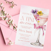 A Tini Bit Older Martini 30th Birthday Party Kaart