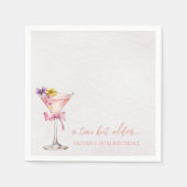 A Tini Bit Older Martini 30th Birthday Party Nap Servet (Voorkant)