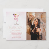 A Tini Bit Older Martini 30th Birthday Party Photo Bedankkaart (Voorkant)