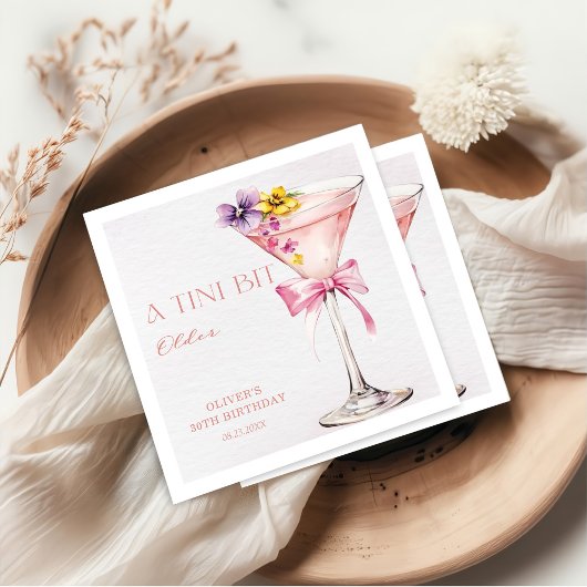 A Tini Bit Older Martini 30th Birthday Party  Servet