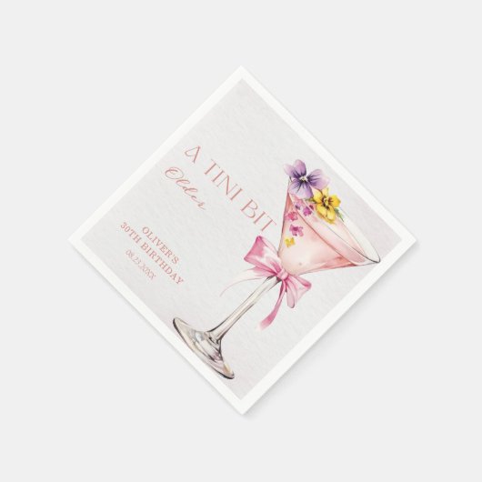 A Tini Bit Older Martini 30th Birthday Party  Servet (Hoek)