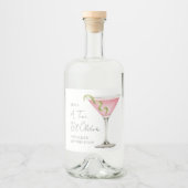 A Tini Bit Older Martini Birthday Likeurfles Etiket (Voorkant)