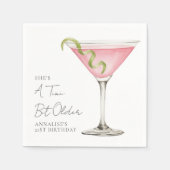 A Tini Bit Older Martini Birthday Party Servet (Voorkant)