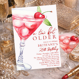 A Tini Bit Older Martini Cocktail Birthday For Her Kaart