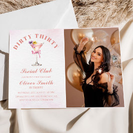 A Tini Bit Older Martini Dirty Thirty Birthday  Kaart