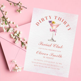 A Tini Bit Older Martini Dirty Thirty Birthday Kaart