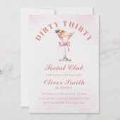 A Tini Bit Older Martini Dirty Thirty Birthday Kaart (Voorkant)