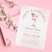 A Tini Bit Older Martini Fifty & Fabulous Birthday Kaart