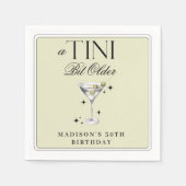 a Tini Bit Older Martini Olive Birthday Servet (Voorkant)
