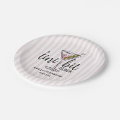 A Tini Bit Older Pink Martini Themed Birthday Papieren Bordje (Gekanteld)