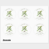 A tini Martini Sage Baby Shower Thank you Sticker (Vel)