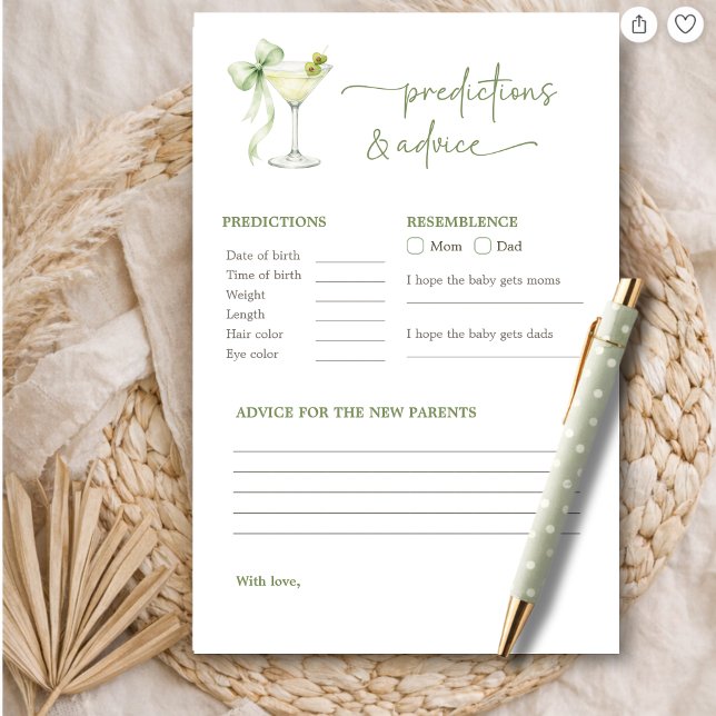 A Tini One Baby Shower Predictions & Advice Game (Creator heeft geüpload)