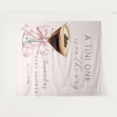 A tini One Espresso Martini Baby Shower Backdrop Wandkleed (Voorkant (horizontaal))