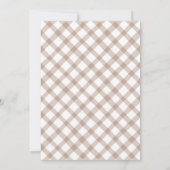 A Tini One Espresso Martini Blue Bow Baby Shower Kaart (Achterkant)