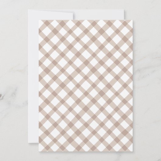 A Tini One Espresso Martini Blue Bow Baby Shower Kaart (Achterkant)