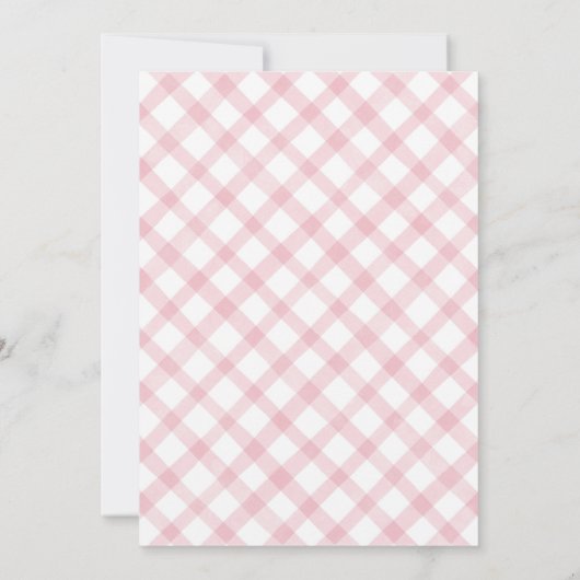 A Tini One Espresso Martini Pink Bow Baby Shower Kaart (Achterkant)