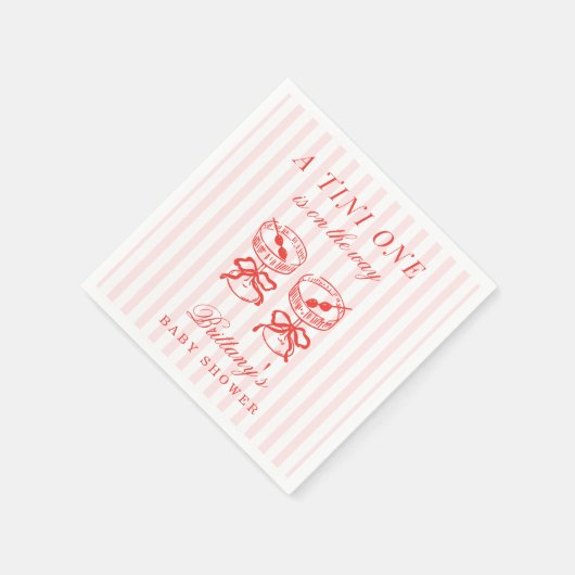 A Tini One Is On The Way Baby Shower Servet (Hoek)