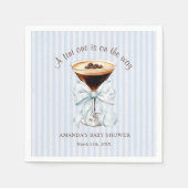 A tini One is on the Way Baby Shower  Servet (Voorkant)