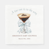 A tini One is on the Way Baby Shower Servet (Voorkant)