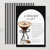 A Tini One is on the Way Baby Shower Thank You  Bedankkaart (Voorkant / Achterkant)