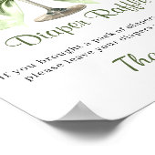 A Tini One Is On the Way Martini Diaper Raffle Poster (Hoek)