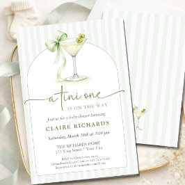 A Tini One Is On The Way Trendy Baby Shower Arched Kaart