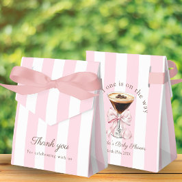 A Tini One Martini Pink Bow Baby Shower Gift Bedankdoosjes