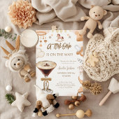 A Tini One On The Way Espresso Martini Baby Shower Kaart