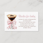 A Tini One Pink Espresso Martini Books for Baby Informatiekaartje (Voorkant)