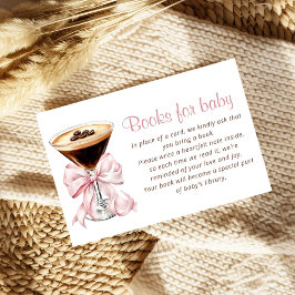 A Tini One Pink Espresso Martini Books for Baby Informatiekaartje
