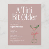 A Tiny Bit Older Retro Birthday Flyer (Voorkant)